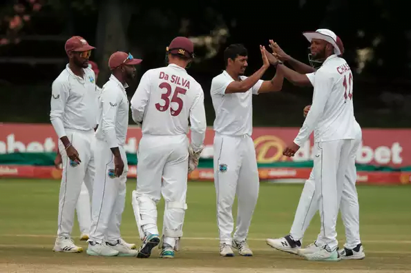 Gudakesh Motie followed up his first innings effort of 7 for 37 with a six-wicket haul to pilot the West Indies to an emphatic series-clinching innings and four-run win over Zimbabwe, in the second and final Test in Bulawayo.